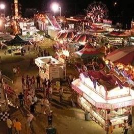 Midway at night