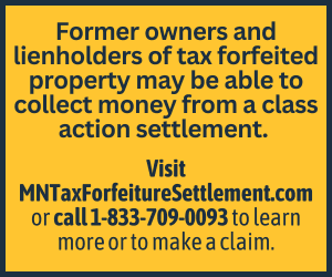 MN Tax Forfeiture Settlement button
